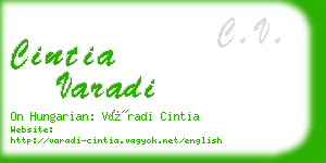 cintia varadi business card